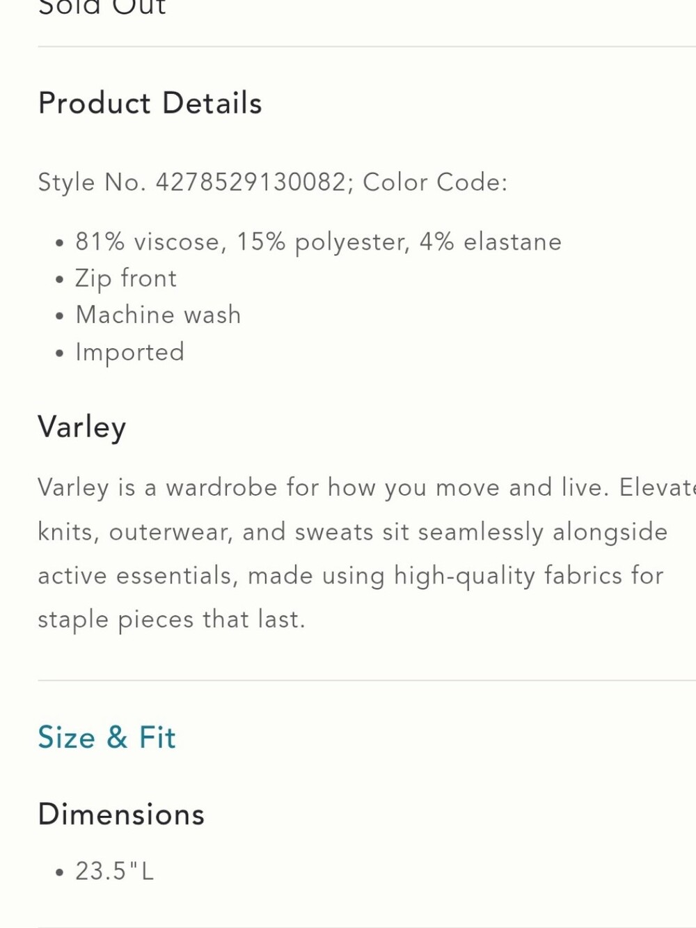 Varley Sweater - Picture 11 of 11